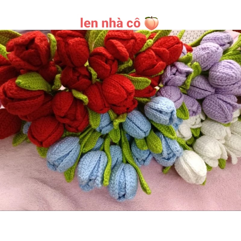 HOA TULIP CÀNH  DÙNG TRANG TRÍ  NHIỀU MÀU ( 1 CÀNH)