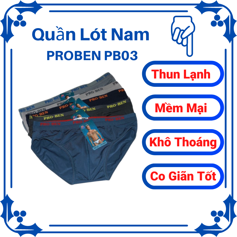 [HCM]Combo 5 Quần Lót Tam Giác Nam PROBEN