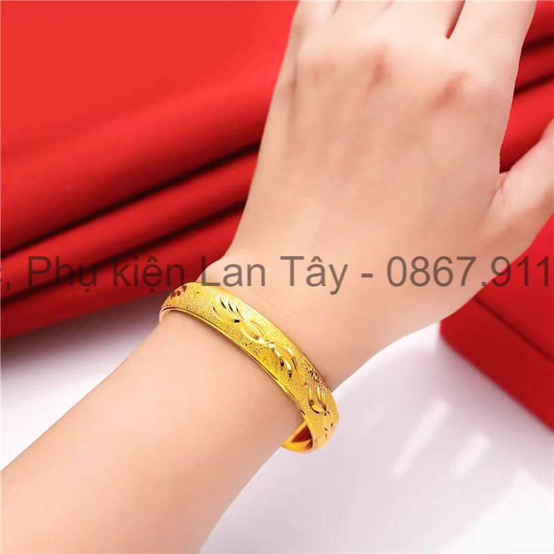 Lắc cưới, lắc tay cô dâu dát vàng 9999
