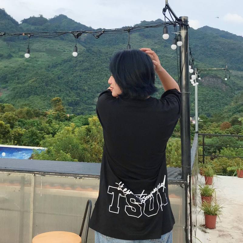 Áo thun TSUN Sig 2 - Black unisex nam nữ