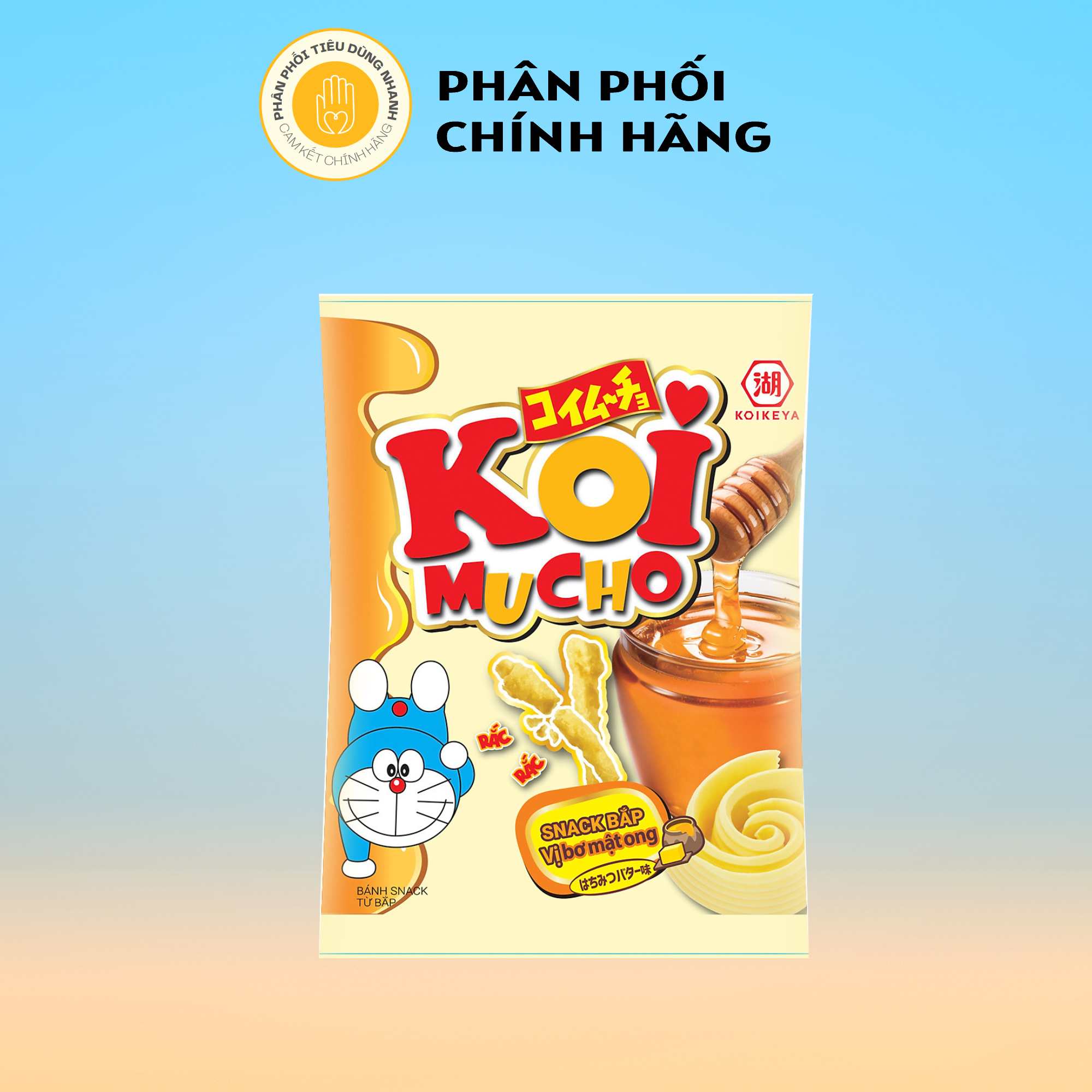 Bánh snack bắp koimucho vị bơ mật ong 36g/gói