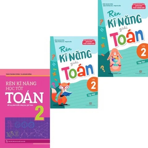 Sách: combo 3 cuốn rèn kỹ năng học tốt toán lớp 2