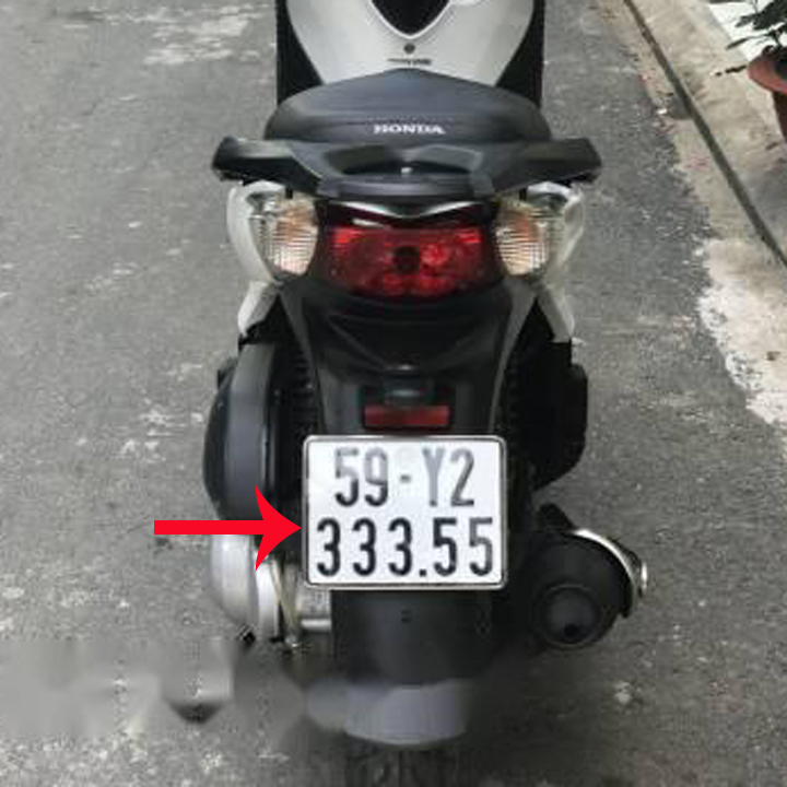Khung biển số inox dành cho xe máy