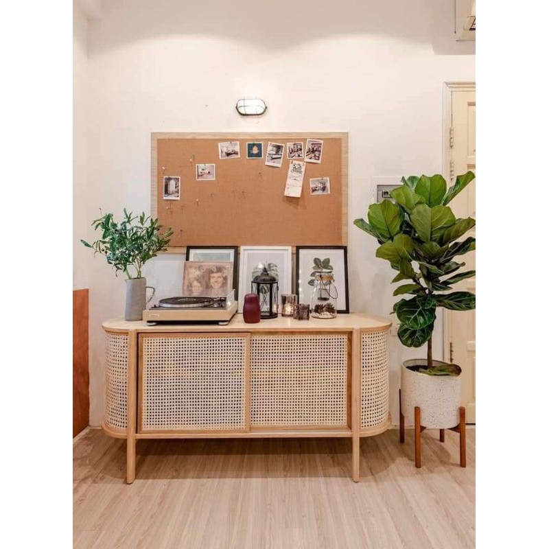 Mành mây đan mắt cáo tự nhiên khổ cao 0.6m