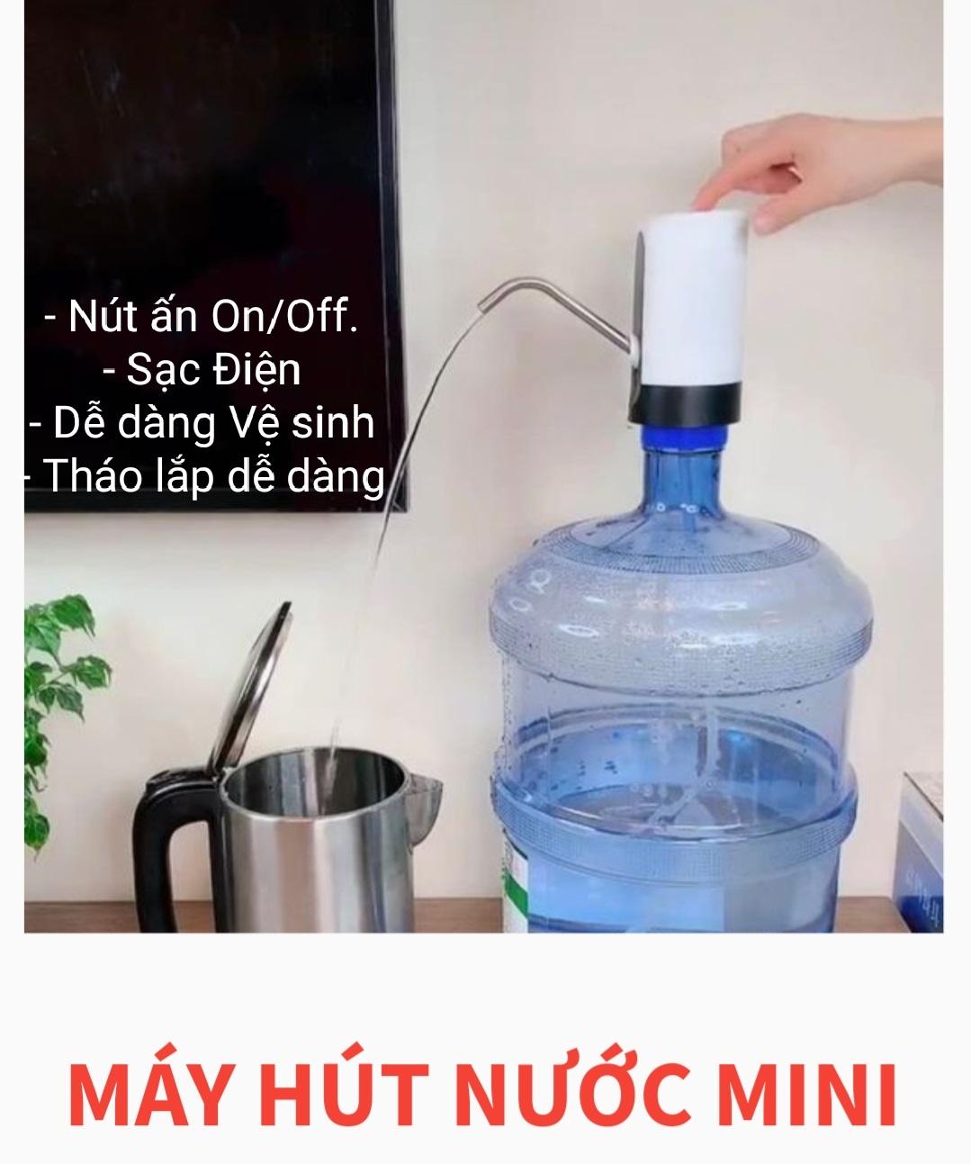 MÁY HÚT NƯỚC MINI- SẠC ĐIỆN ĐA NĂNG