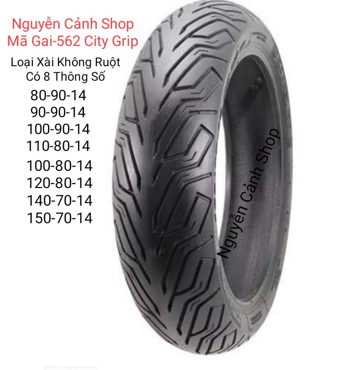 Vỏ Camel City Grip Vario-Vision-AB-Noja-MIO-vision bánh 14 in, cam kết đúng sản phẩm