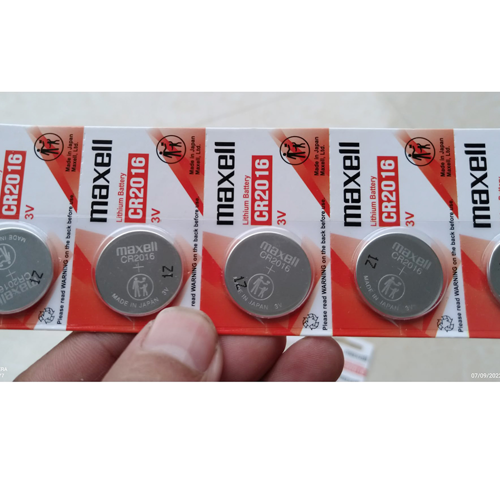 Combo 2 viên Pin Cr2016 Maxell Lithium 3V chính hãng