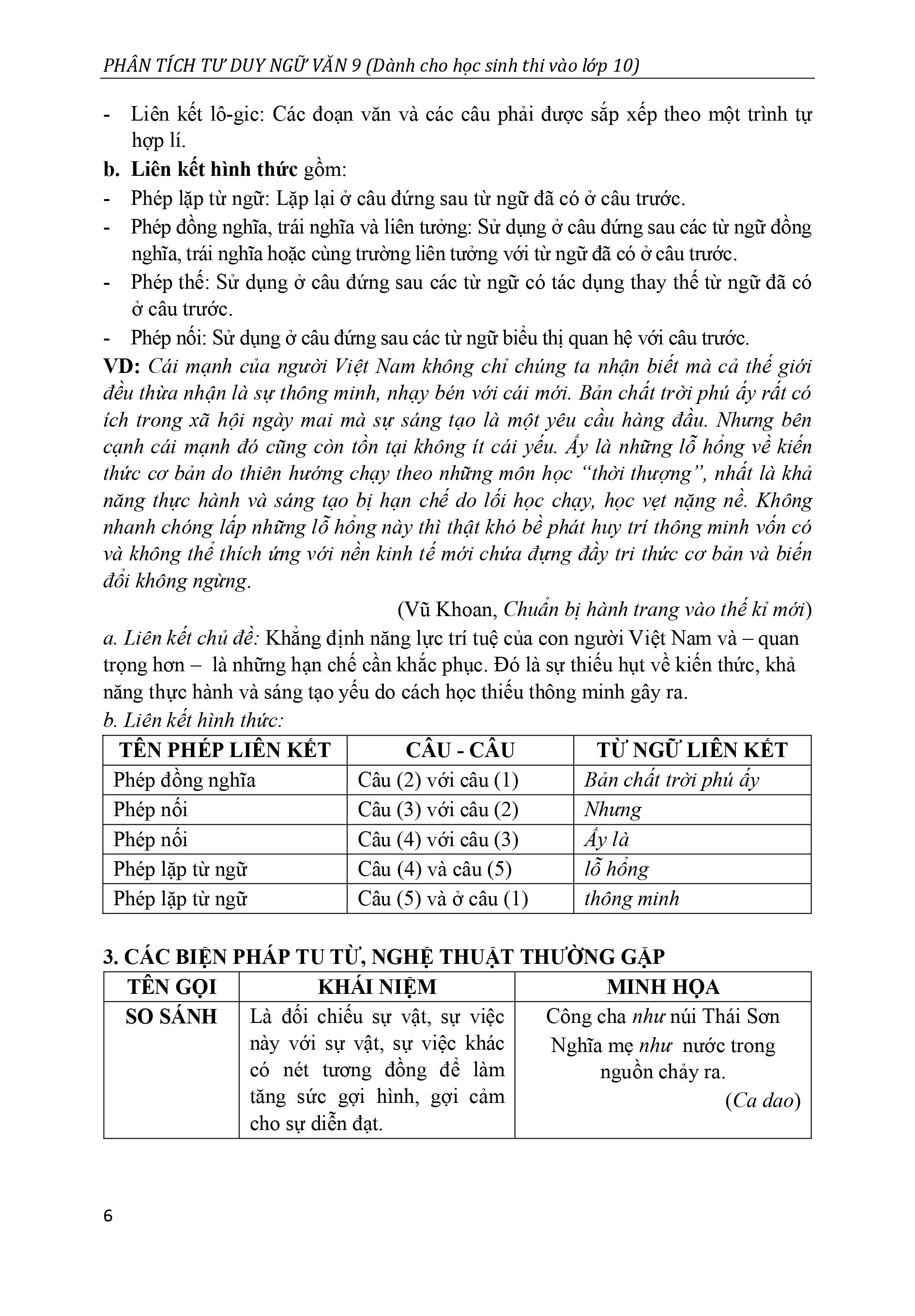 [HCM]Phân Tích Tư Duy Ngữ Văn 9 ( Dành cho học sinh thi vào lớp 10)