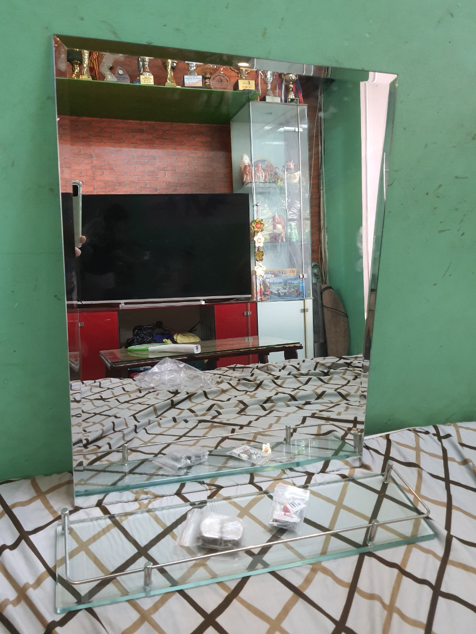 COMBO GƯƠNG SOI - KỆ KÍNH