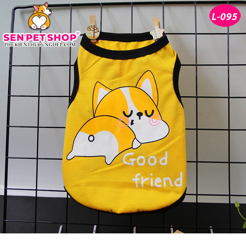 ÁO BA LỖ CORGI DỄ THƯƠNG - Áo cho chó mèo