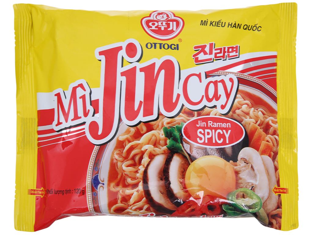 Lốc 5 gói mì jin cay ottogi
