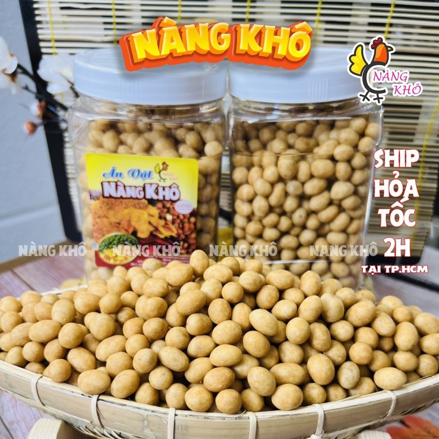 1Kg Đậu Phộng Da Cá Cốt Dừa (Giòn ngon – Bổ dưỡng) | Đồ ăn vặt Nàng Khô