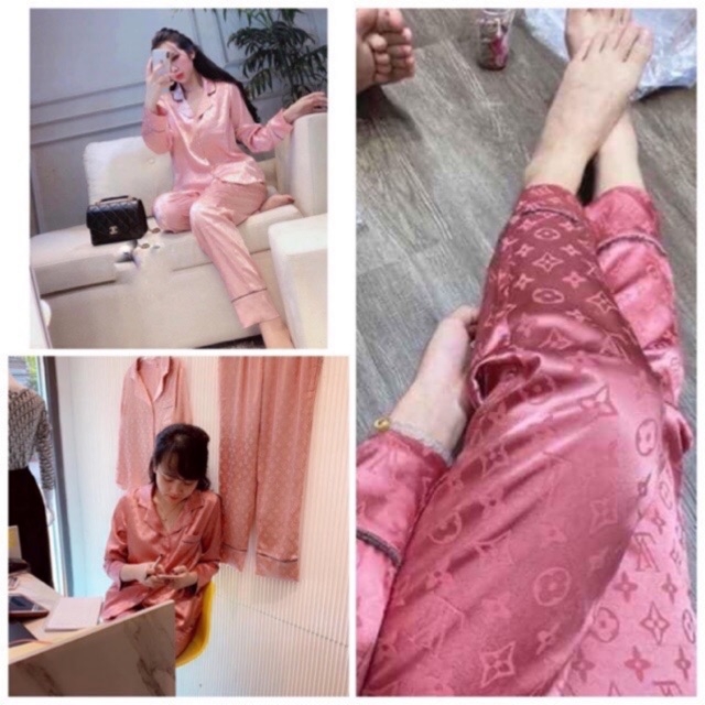 Bộ lụa gấm mặc nhà mẫu mới, bộ đồ sau sinh