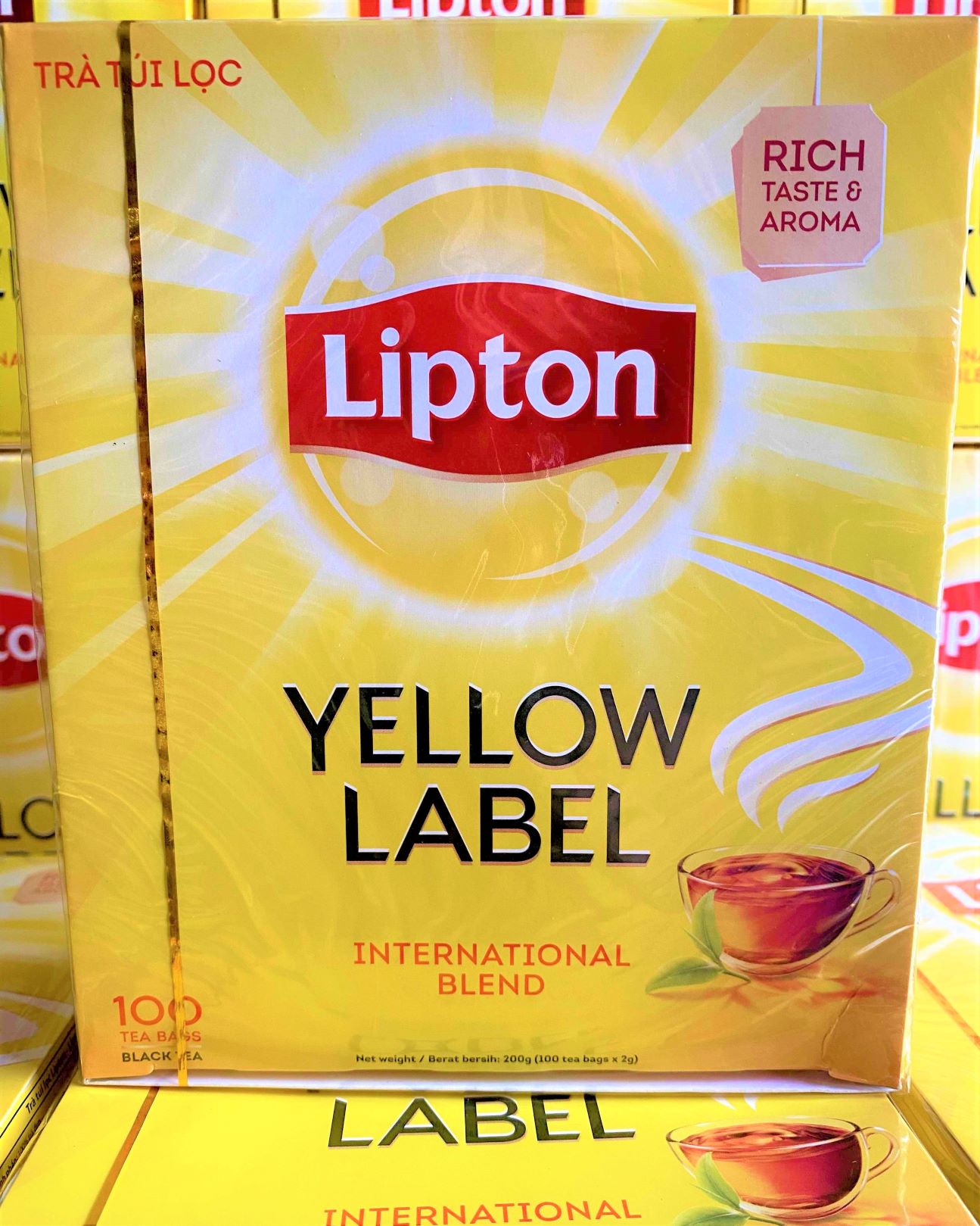 Trà Lipton Nhãn Vàng 25-50-100 gói x 2g