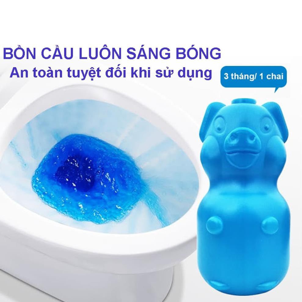 LỌ THẢ BỒN CẦU HÌNH LỢN XANH