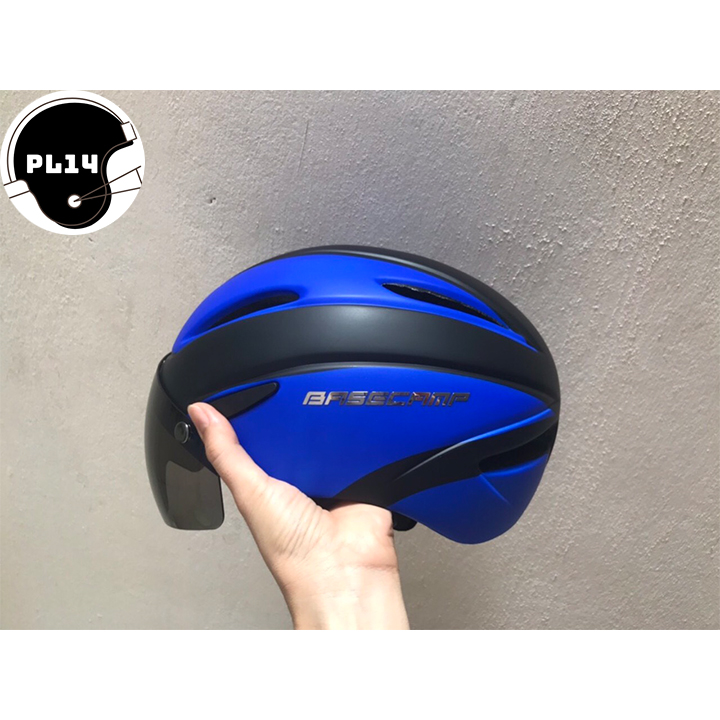 Nón xe đạp Basecamp Có Kính Nhiều Màu