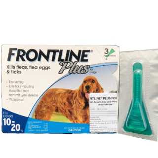 Hanpet- Frontline Plus nhỏ gáy hết ve rận, bọ chét cho chó size 10-20kg - thumbnail