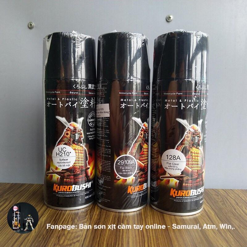 Son samurai combo đen nhám 109a