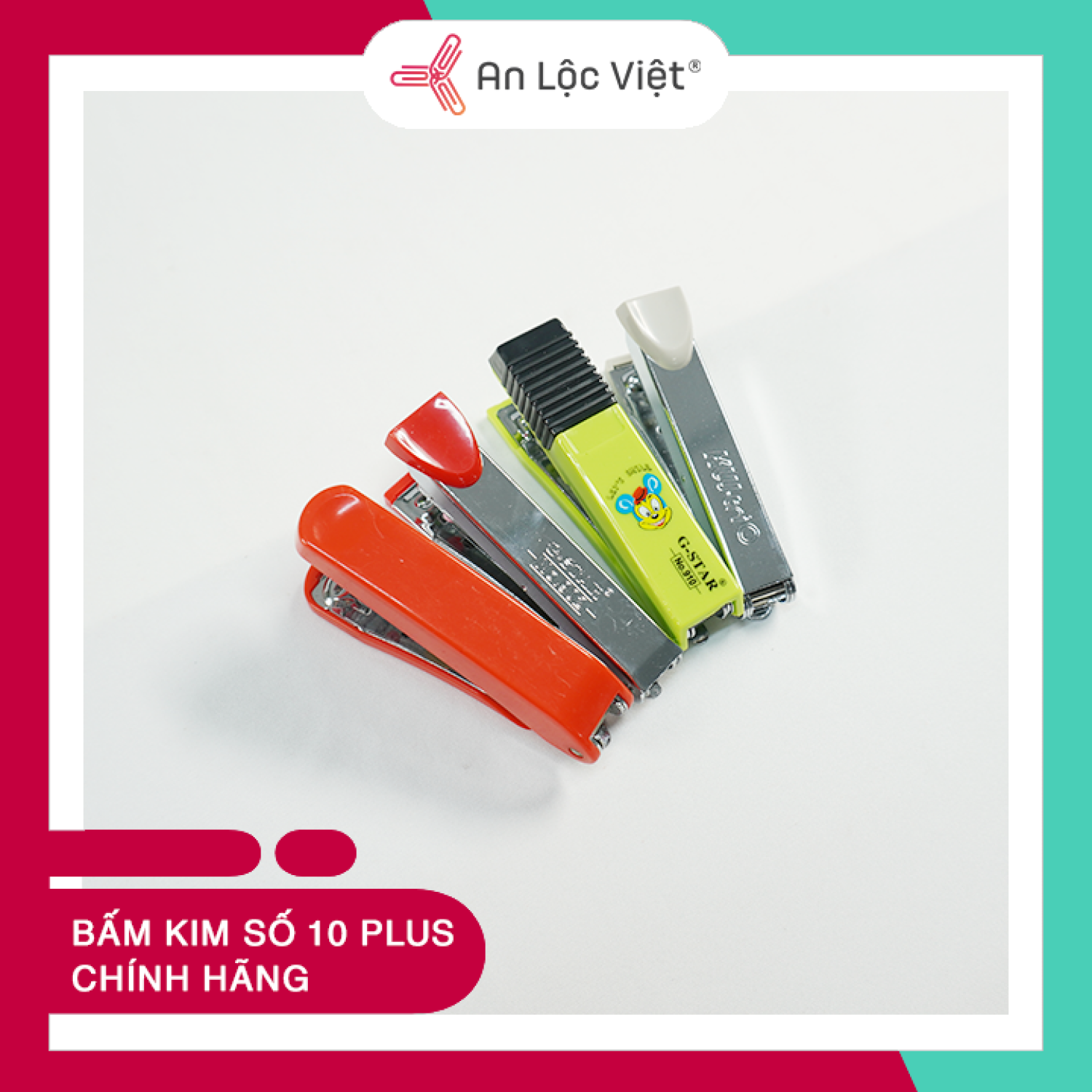 Bấm kim số 10 Plus cầm tay chính hãng độ bền cao