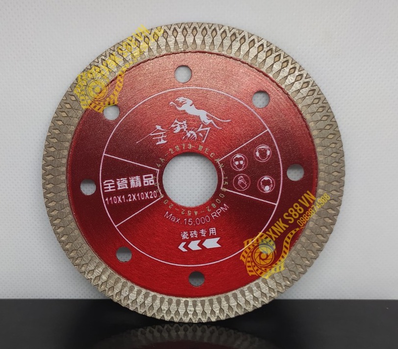 Lưỡi Cắt Đá, lưỡi cắt gạch Đa Năng Hổ 110mm (20 chiếc)