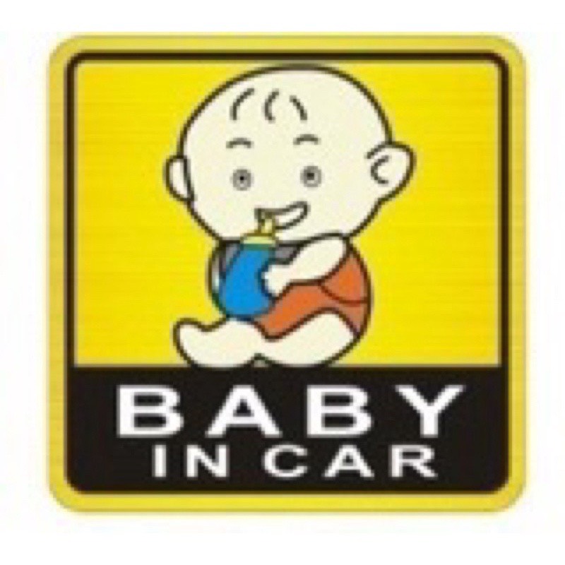 Tem/Miếng dán phản quang xe ô tô Baby In Car
