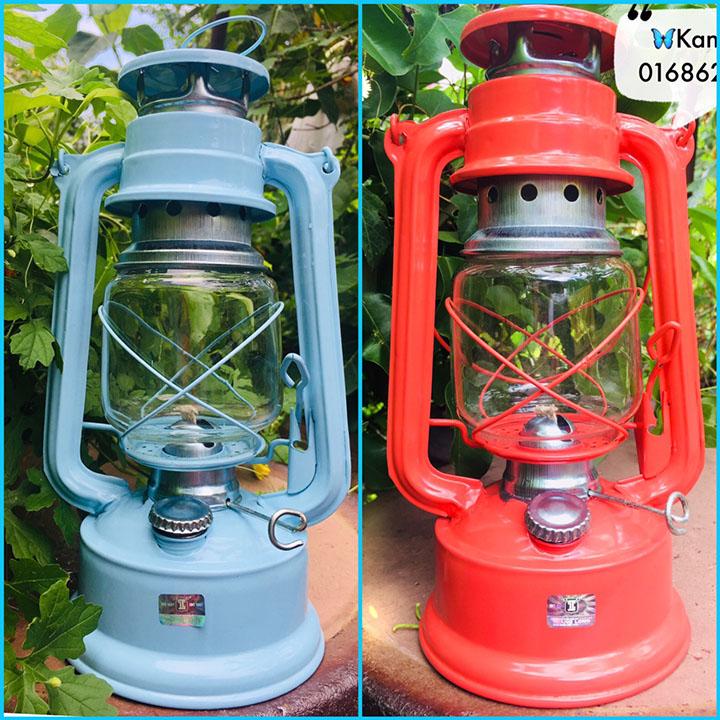 ĐÈN DẦU ĐI BÃO VIỆT NAM CAO CẤP - MÀU ĐỎ CAM