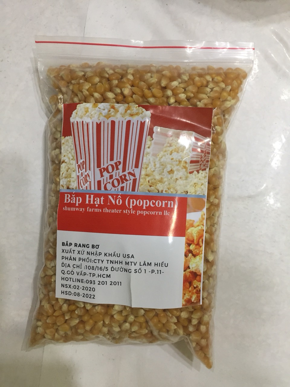 [HCM]BẮP HẠT NỔ POPCORN 1KG