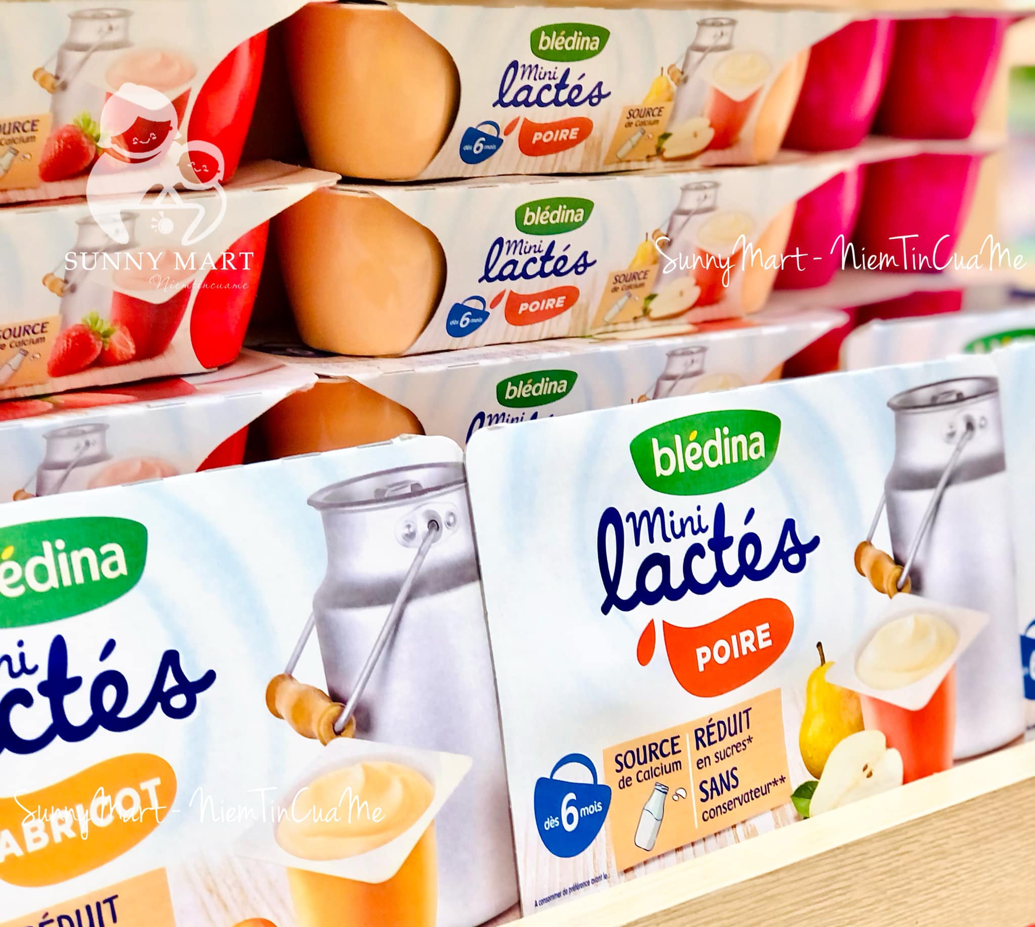 Sữa Chua Bledina Nội Địa Pháp đủ vị 55g x 6 hộp Cho Bé Từ 6 Tháng + Date