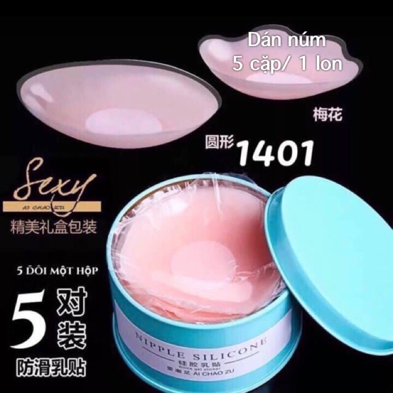 [HCM]DÁN NÚM SILICON 5 cặp/ 1 lon