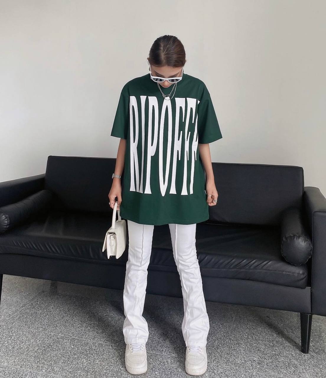 RIPOFFF Big Logo T-shirt - Green