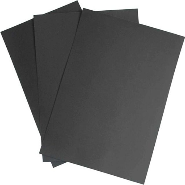100 tờ giấy đen, bìa đen A4