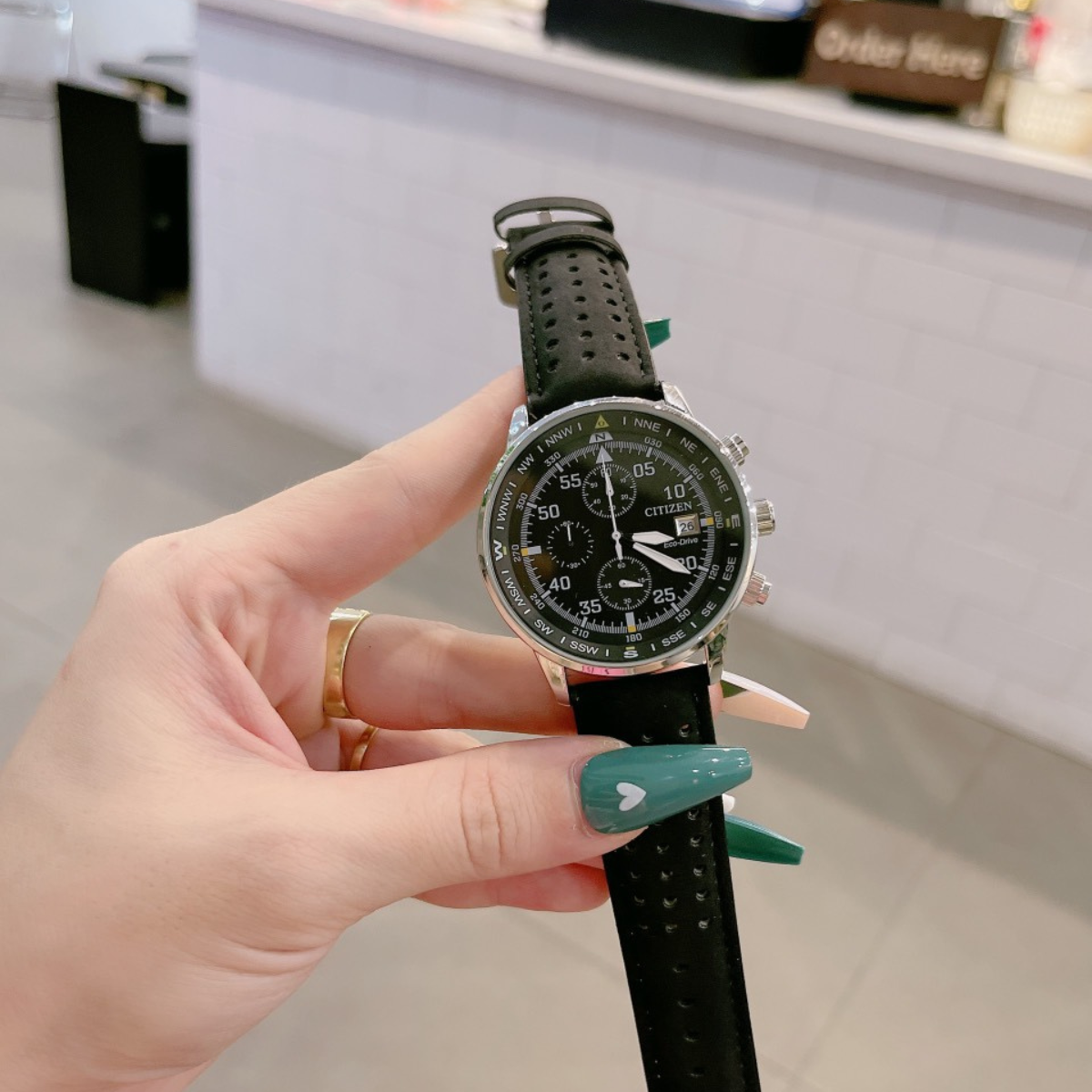 Đồng hồ nam Citizen full kim dây da đẳng cấp