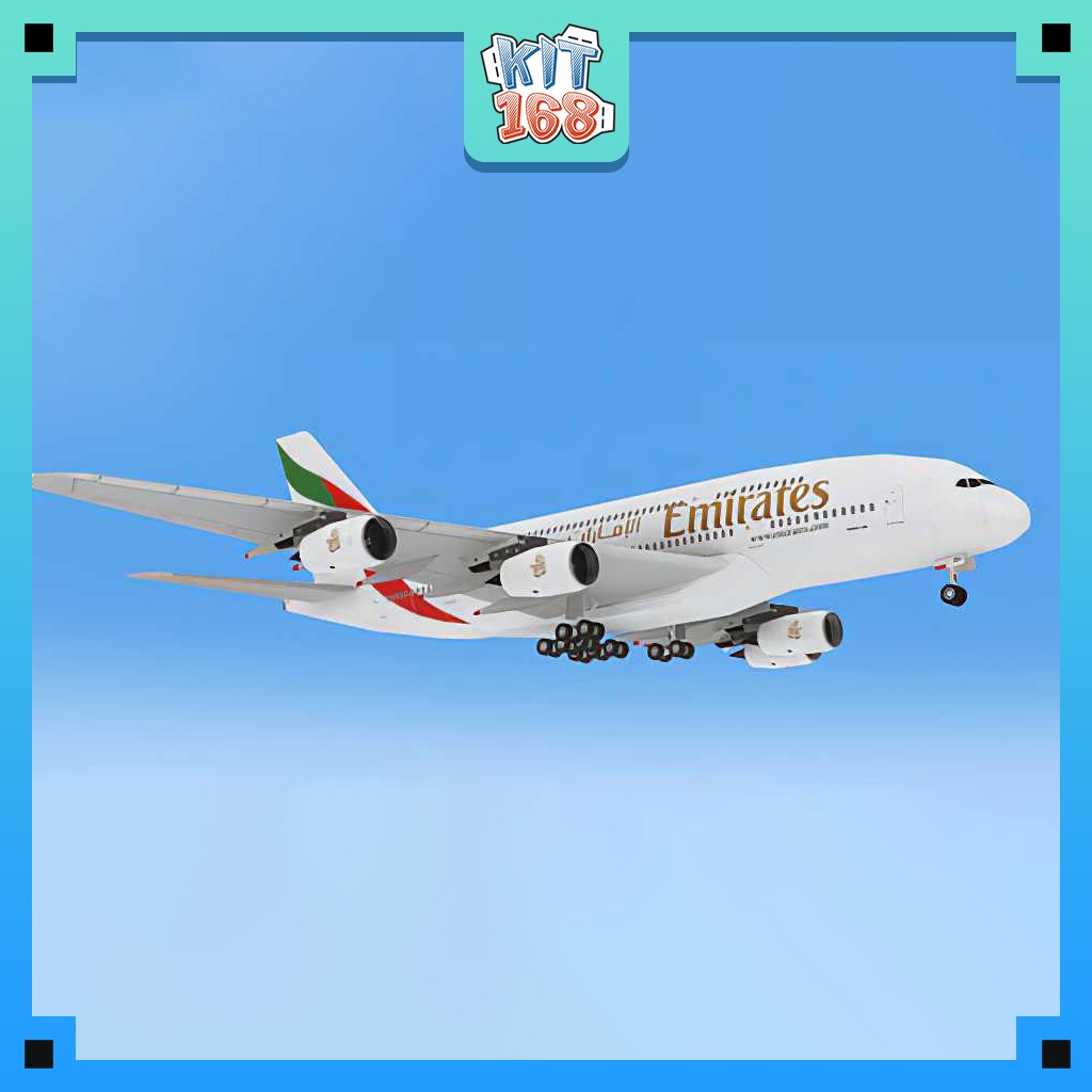 Mô hình giấy Máy bay Airbus A380 Emirates