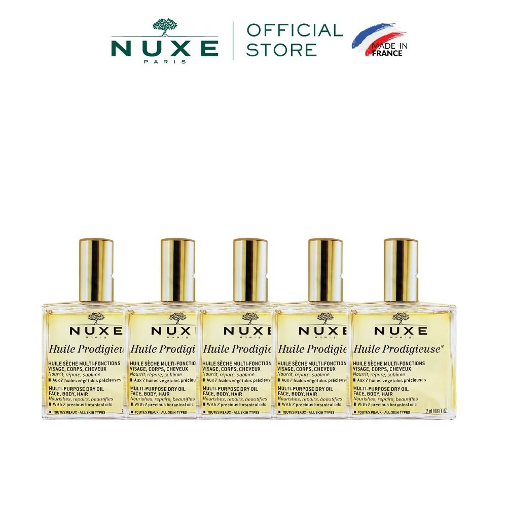 [ Quà tặng không bán - 5xHP2ml ] Dầu khô đa năng Nuxe Huile Prodigieuse® 2ml