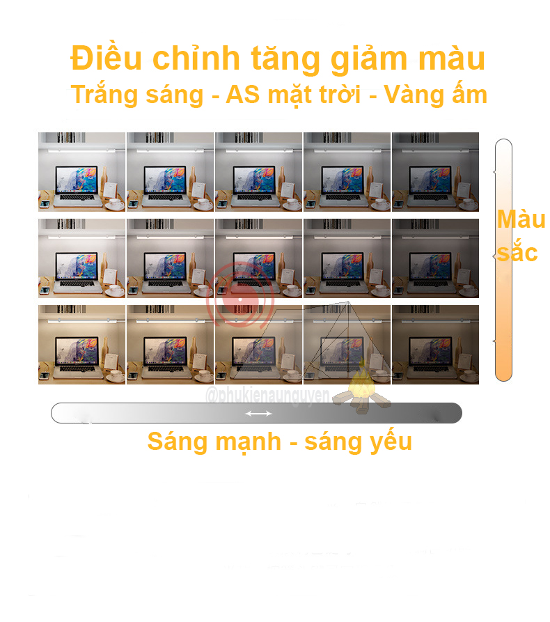 Đèn LED USB bar light 36cm 5V điều chỉnh độ sáng (Trắng)