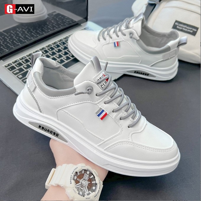 Giày Sneaker Nam Hàn Quốc Cao Cấp - Giày Nam Đi Học, Đi Chơi Bền Đẹp (Giá Siêu Sốc) - AVISHOP (KS06)