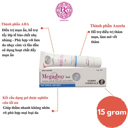 Megaduo Plus gel và bản Plus Giảm Mụn Ẩn và Hết Thâm