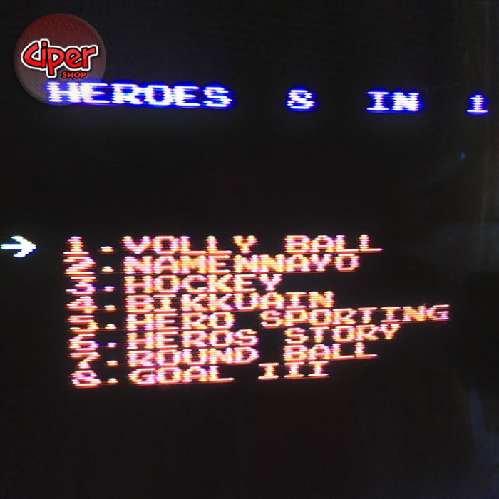 Băng 8 game máy chơi điện tử 4 nút