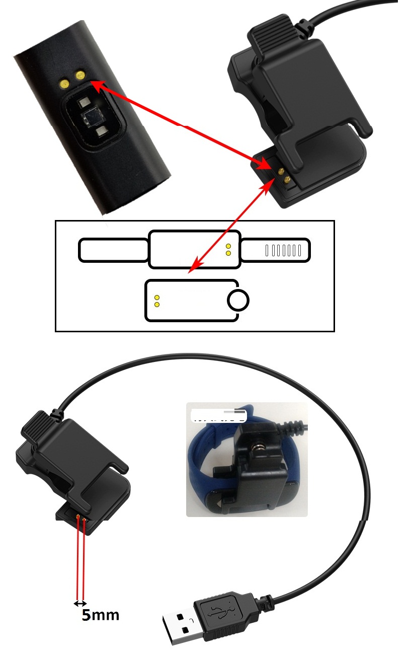 Sạc miband 4 không cần tháo dây miband4