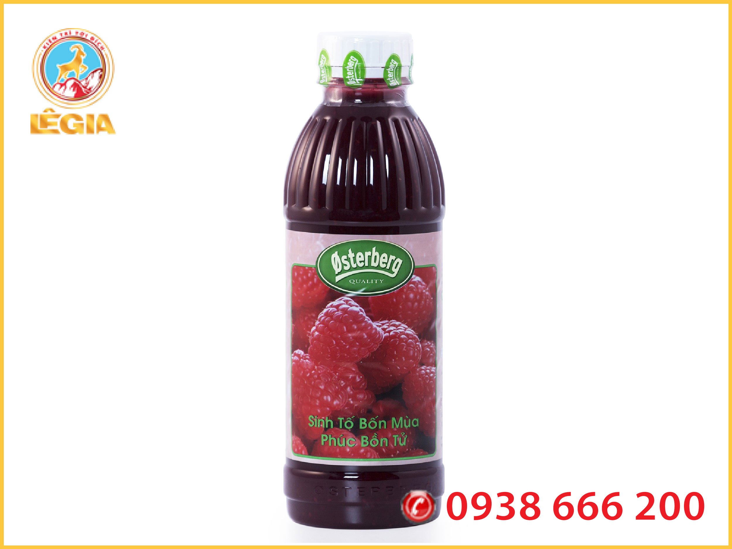 SINH TỐ OSTERBERG PHÚC BỒN TỬ 1L - OSTERBERG RASPBERRY CRUSH