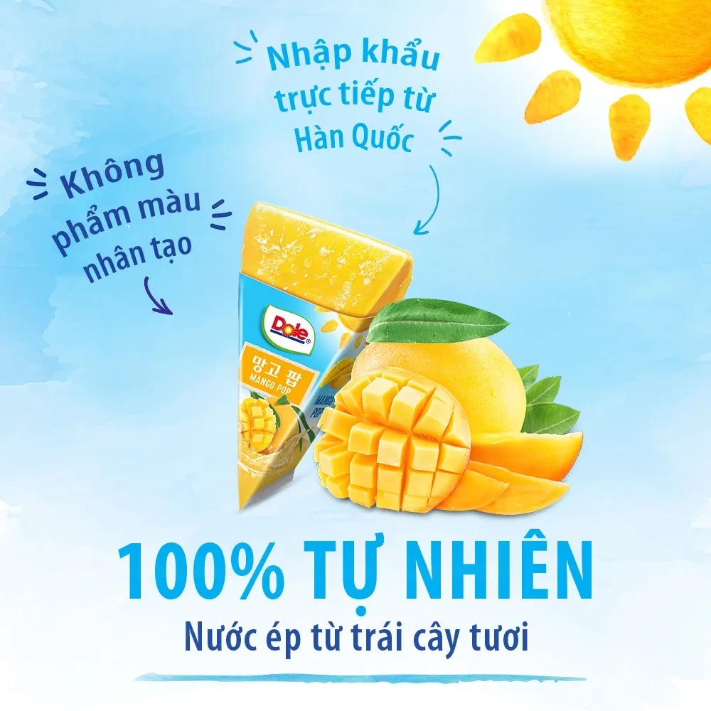 Nước Kem Tuyết Xoài Ép Dole (62ml) (lẻ 1 túi)