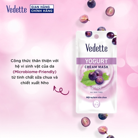 Mặt nạ kem sữa chua Vedette Nho 10ml