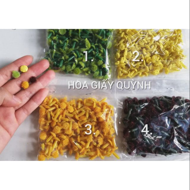 Nhụy lông làm hoa cúc 0.8cm -20gr
