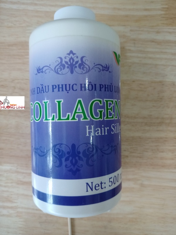 500ml Tinh dầu phục hồi phủ lụa Collagen  hair sille tím