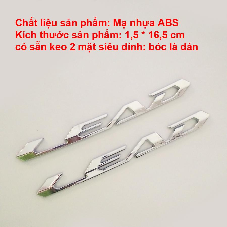 Bộ 2 Tem LEAD Cho Xe Honda