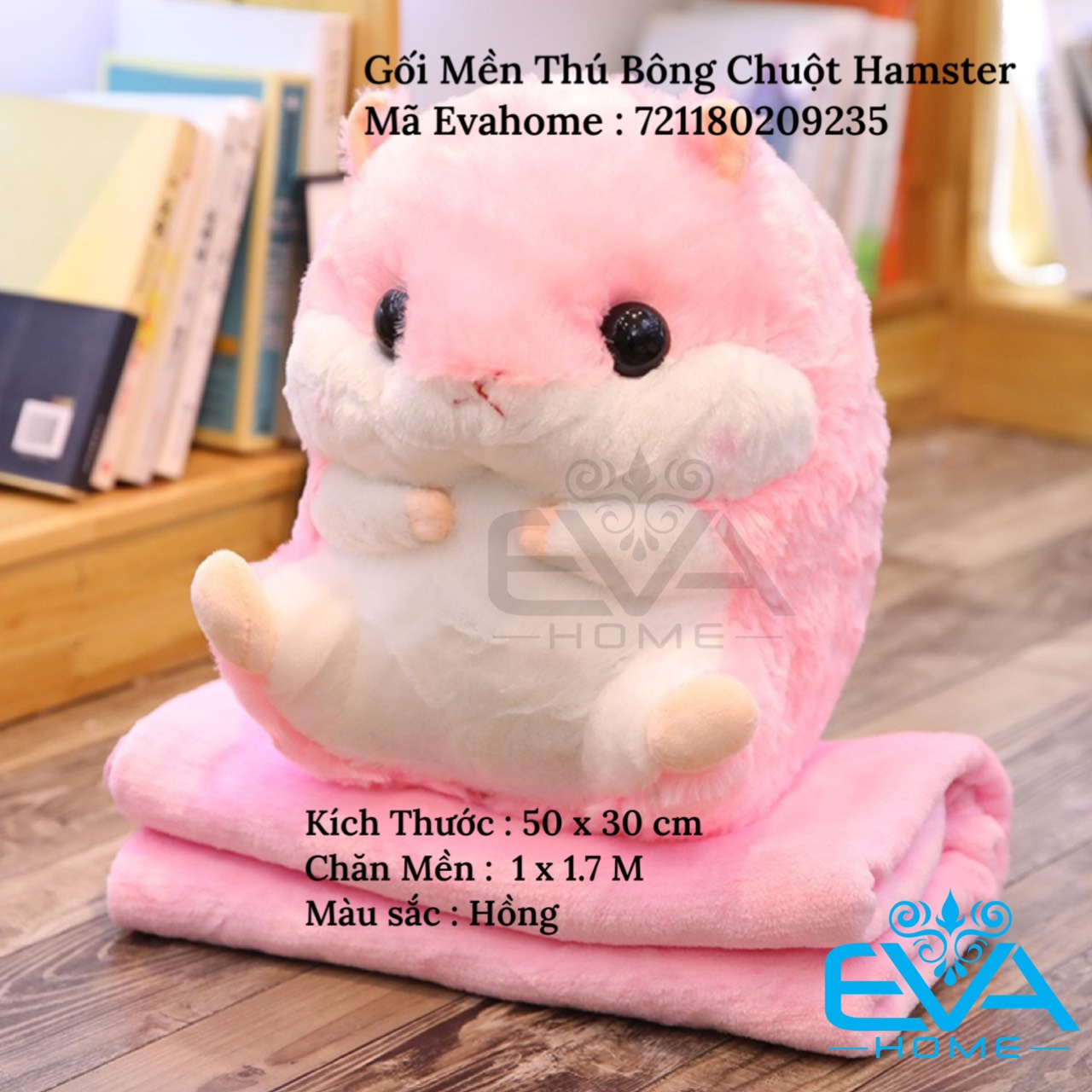 Chăn gối thú bông / gối mền voi xám khổng lồ 3 trong 1 cao cấp tiện lợi