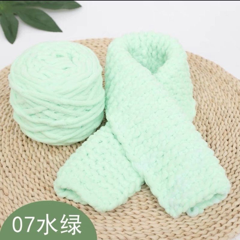 [Có video hướng dẫn] Set nguyên liệu đan khăn len bông sữa mềm mại