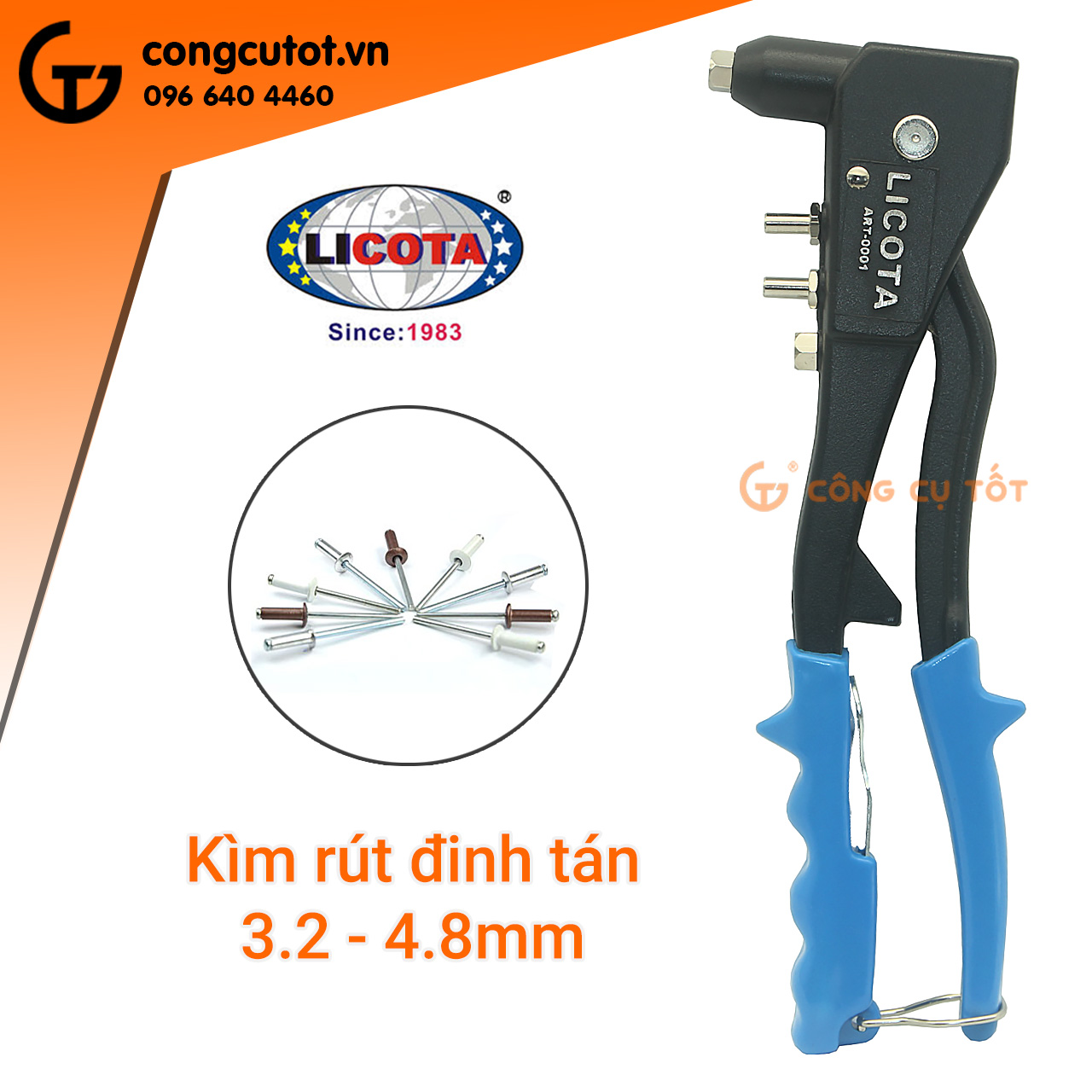 Kìm rút đinh rive Licota ART-0001