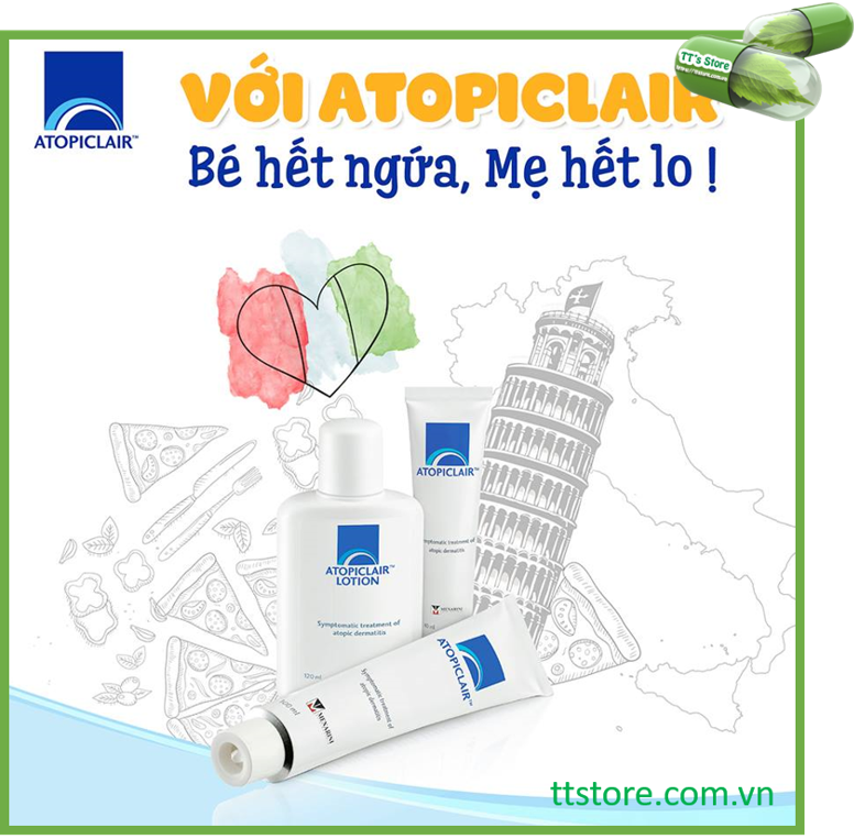 [HCM]Atopiclair cream 40ml - Lotion 120ml - Dưỡng ẩm da [Atopiclar]
