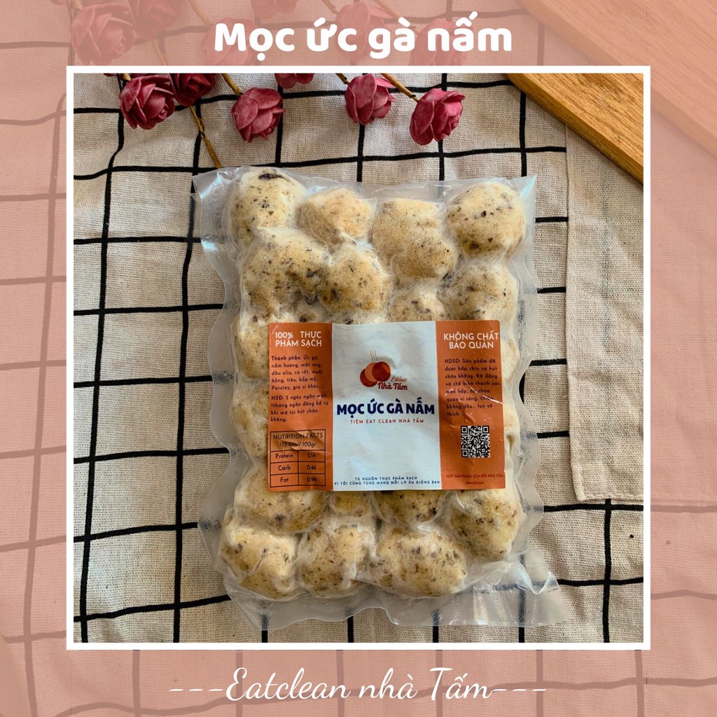 [TOÀN QUỐC] Mọc Ức Gà Nấm Eatclean 500gr 64 đánh giá